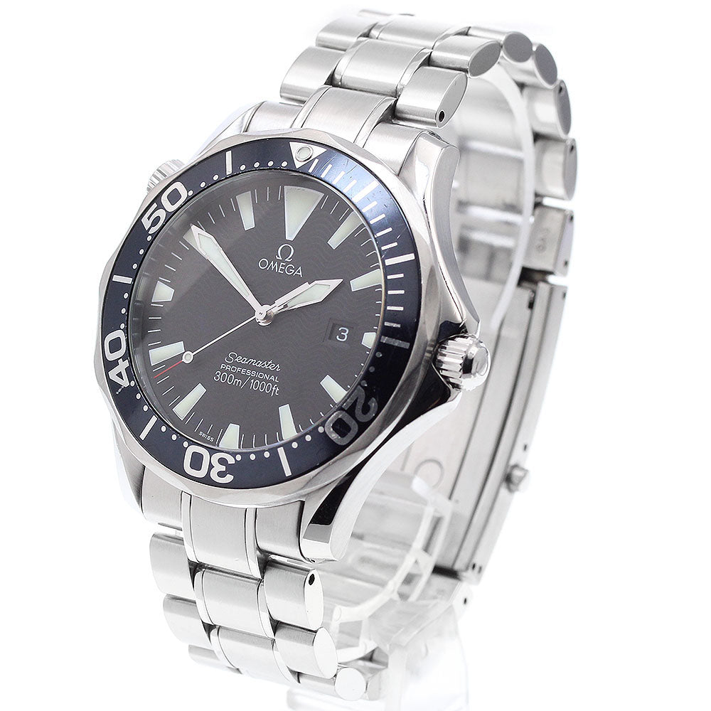 OMEGA Seamaster300 2264.50 Date Black Dial Quartz Men's Watch_910931