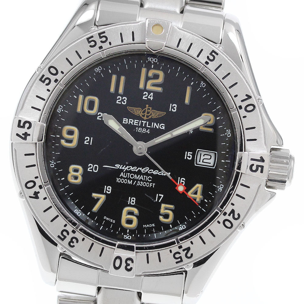 BREITLING Super Ocean A17040 Date black Dial Automatic Men's Watch_910932