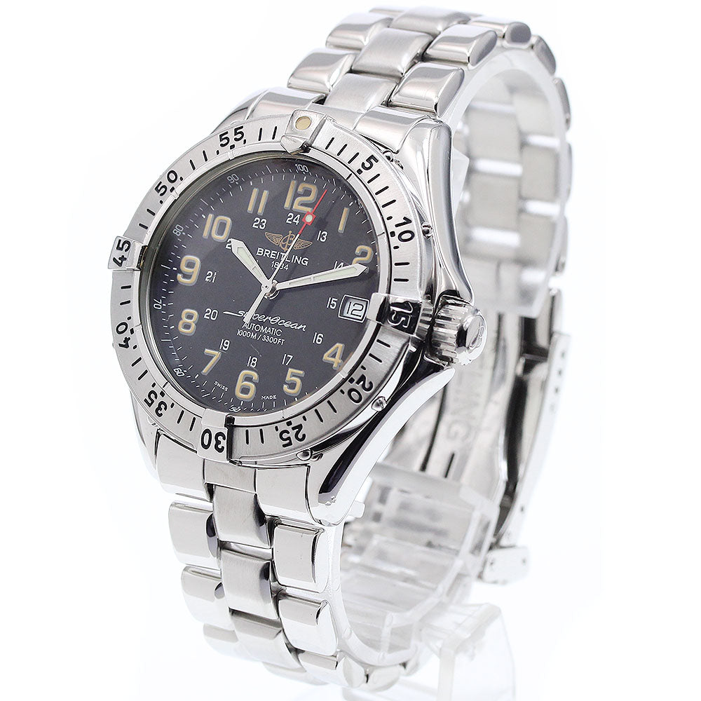 BREITLING Super Ocean A17040 Date black Dial Automatic Men's Watch_910932