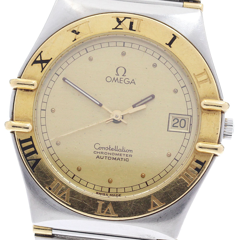 OMEGA Constellation date half bar gold Dial Automatic Men's Watch_910933