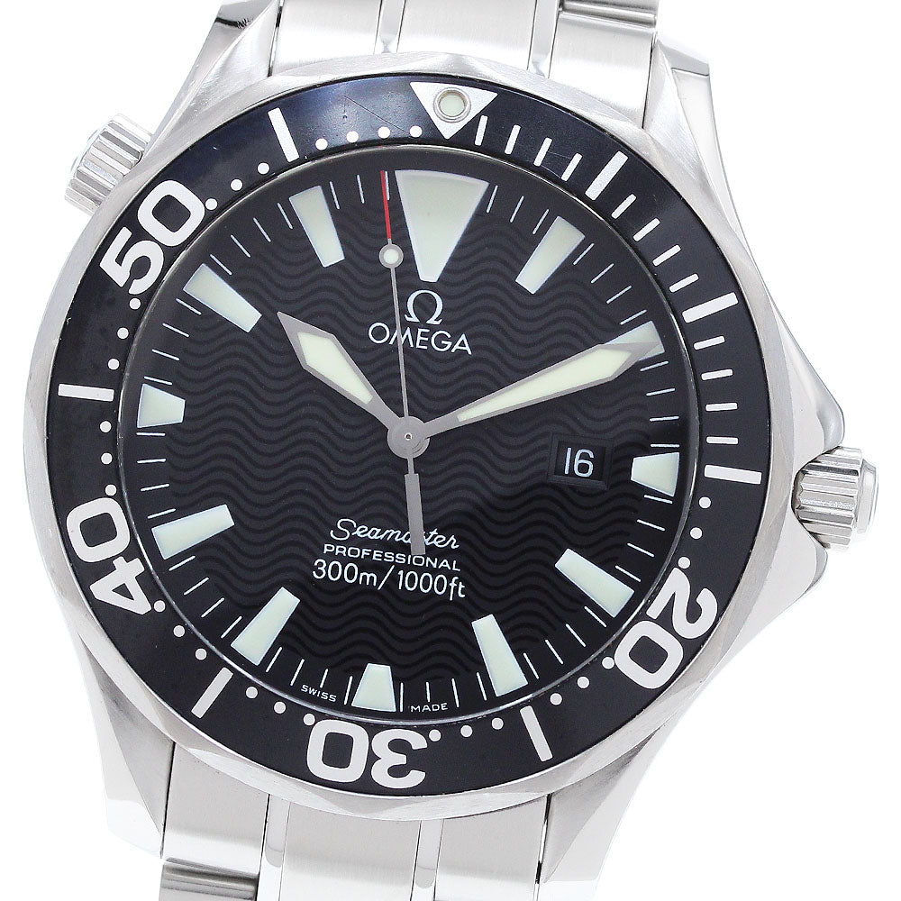 OMEGA Seamaster300 2264.50 Date black Dial Quartz Men's Watch_910942