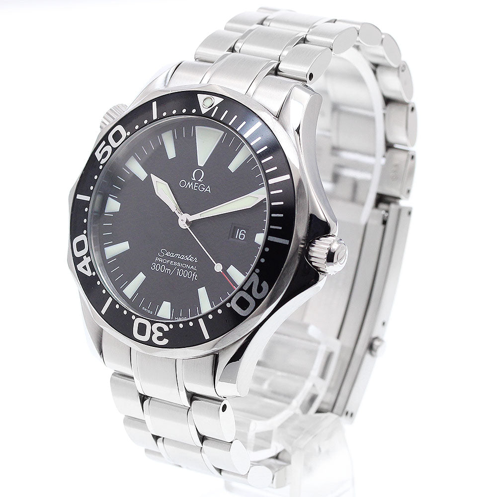 OMEGA Seamaster300 2264.50 Date black Dial Quartz Men's Watch_910942