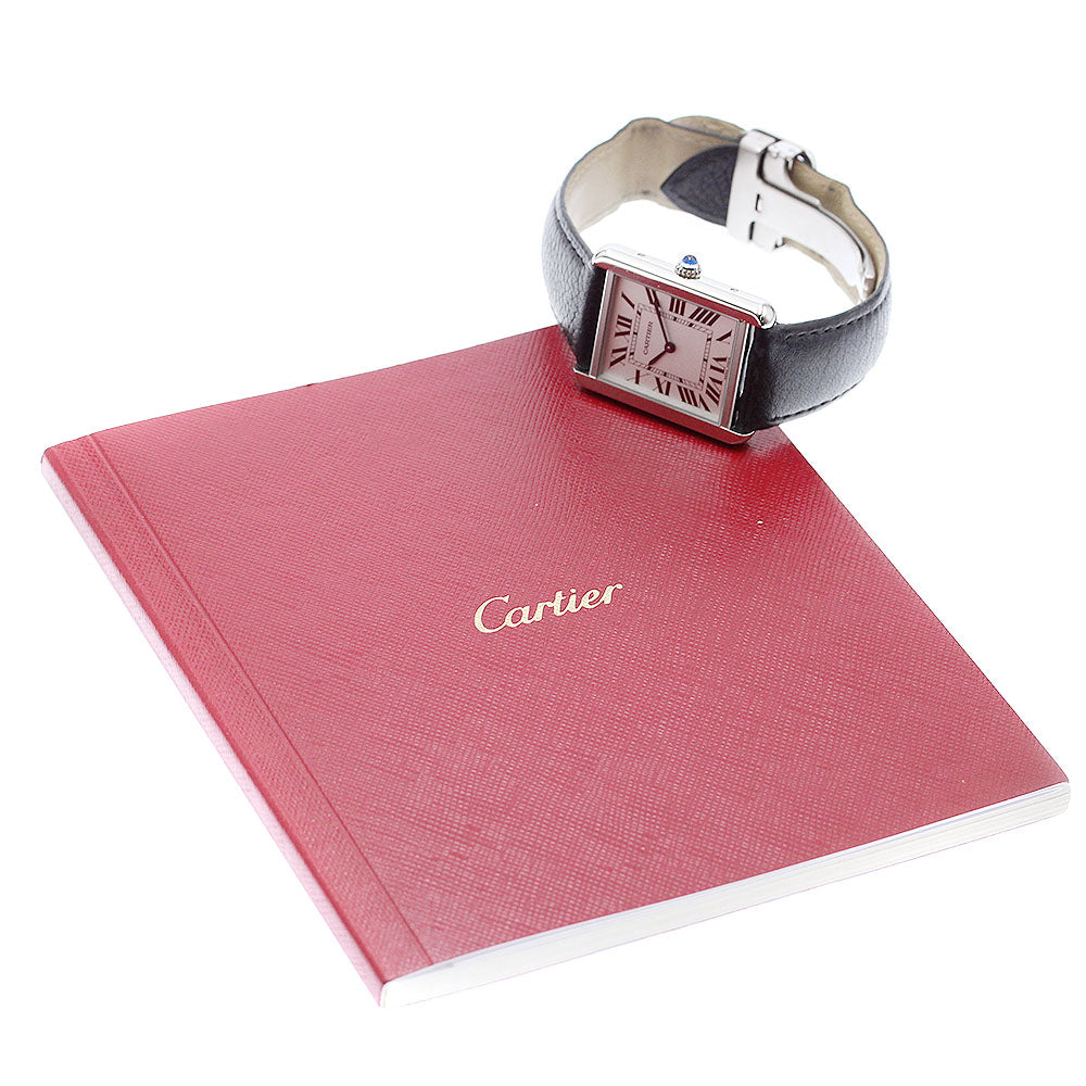 CARTIER Tank solo LM WSTA0028 Silver Dial Quartz Men's Watch_911132