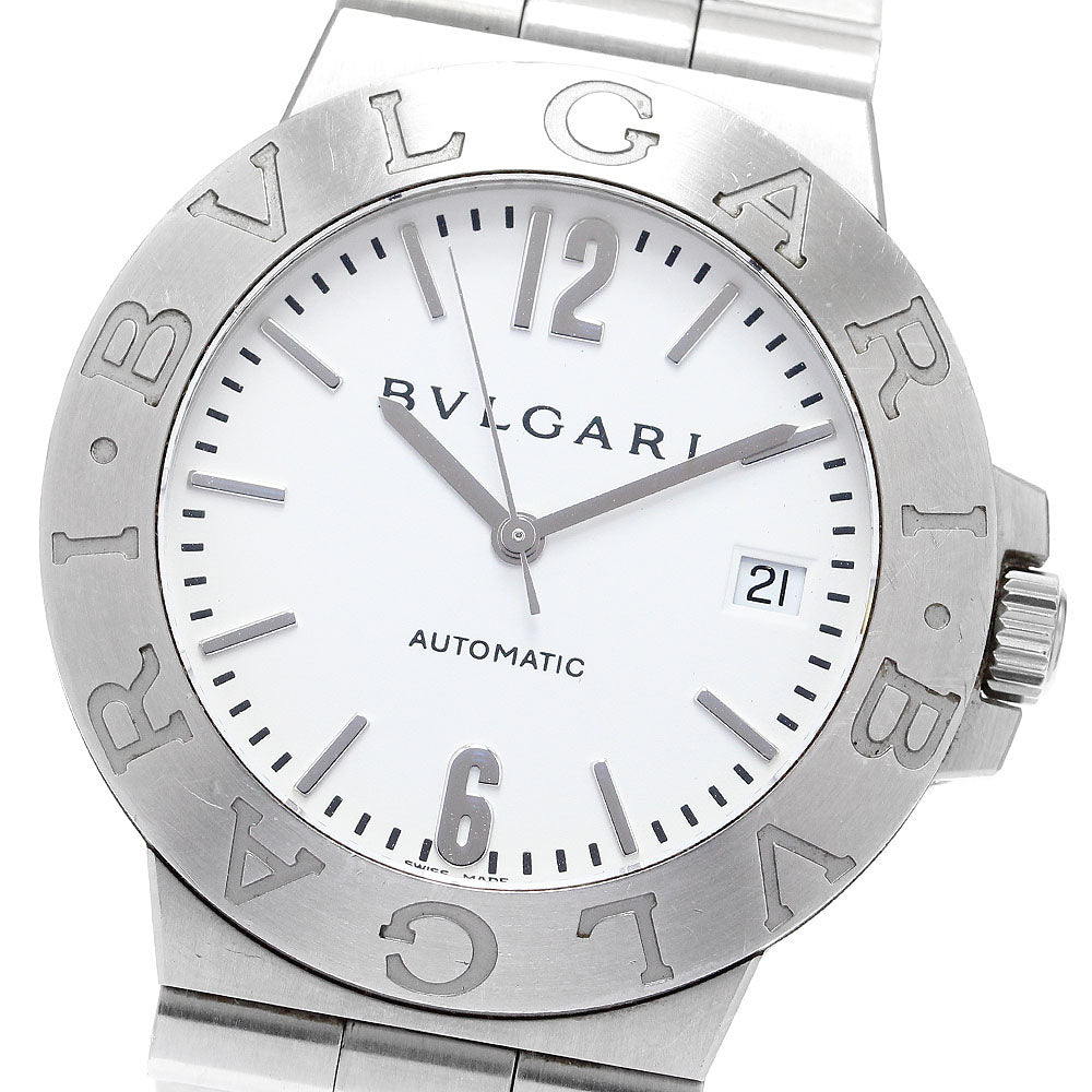 BVLGARI Diagono Sports LCV38S Date white Dial Automatic Men's Watch_911139