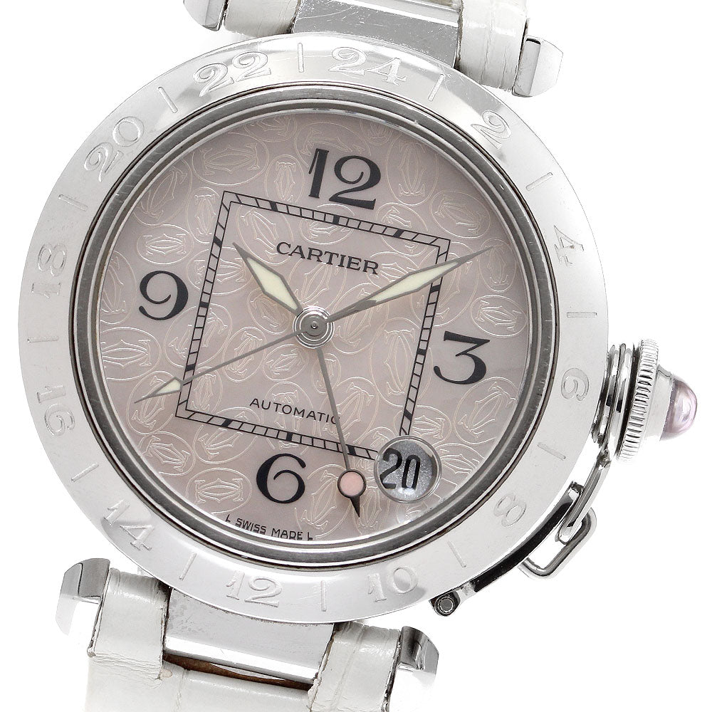 CARTIER Pasha C Meridian W3107099 Christmas Limited GMT Pink shell Dial Automatic Ladies Watch_911142