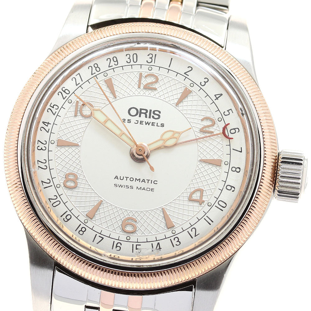 ORIS Pointer date 7543 Big crown Silver Dial Automatic Men's Watch_911150