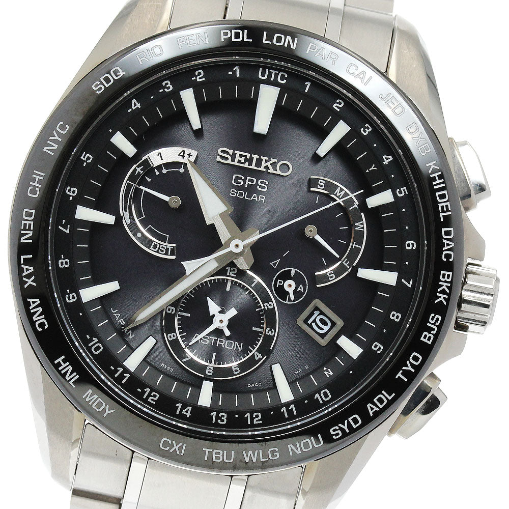 SEIKO Astron SBXB077/8X53-0AD0-2 Day date Solar Powered Radio Men's Watch_911152