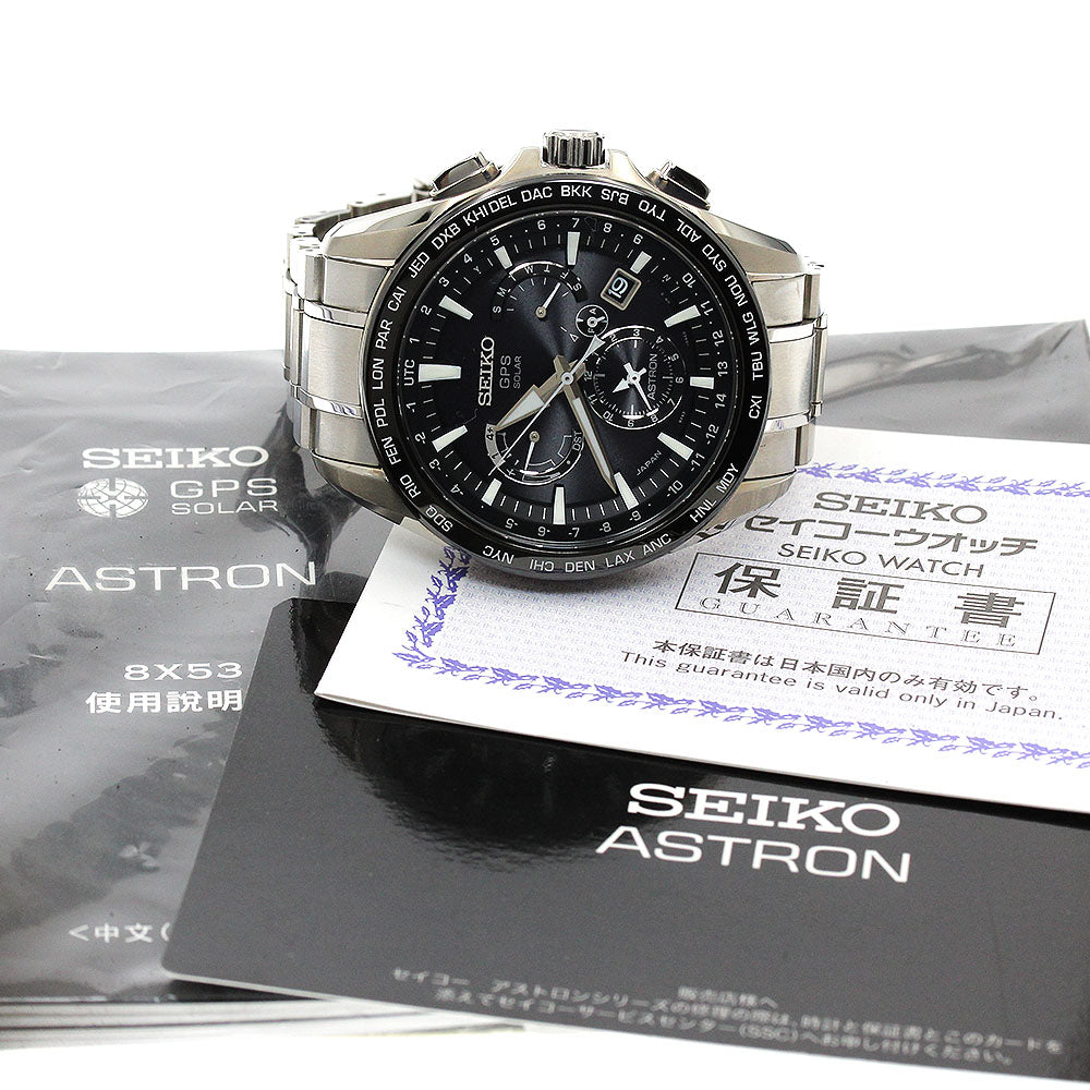 SEIKO Astron SBXB077/8X53-0AD0-2 Day date Solar Powered Radio Men's Watch_911152