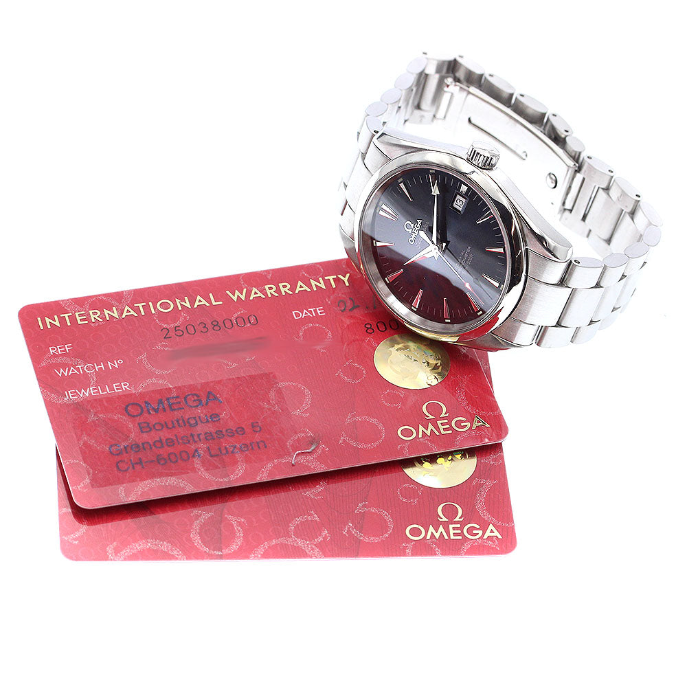 OMEGA Seamaster Aqua Terra 2503.80 Date Navy Dial Automatic Men's Watch_911190