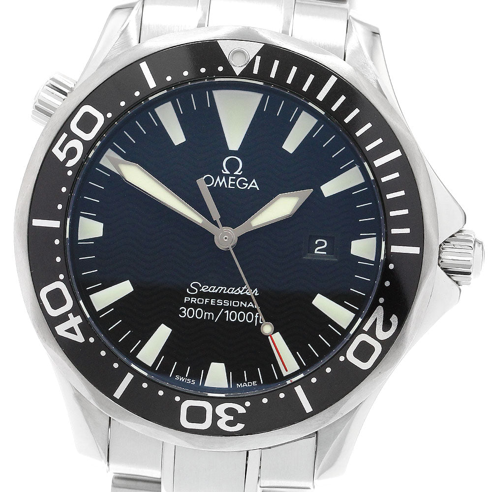OMEGA Seamaster300 2264.50 Date black Dial Quartz Men's Watch_911193