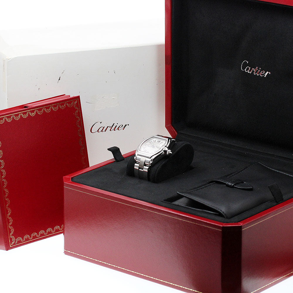 CARTIER Roadster LM W62000V3 Date Silver Dial Automatic Men's Watch_911209
