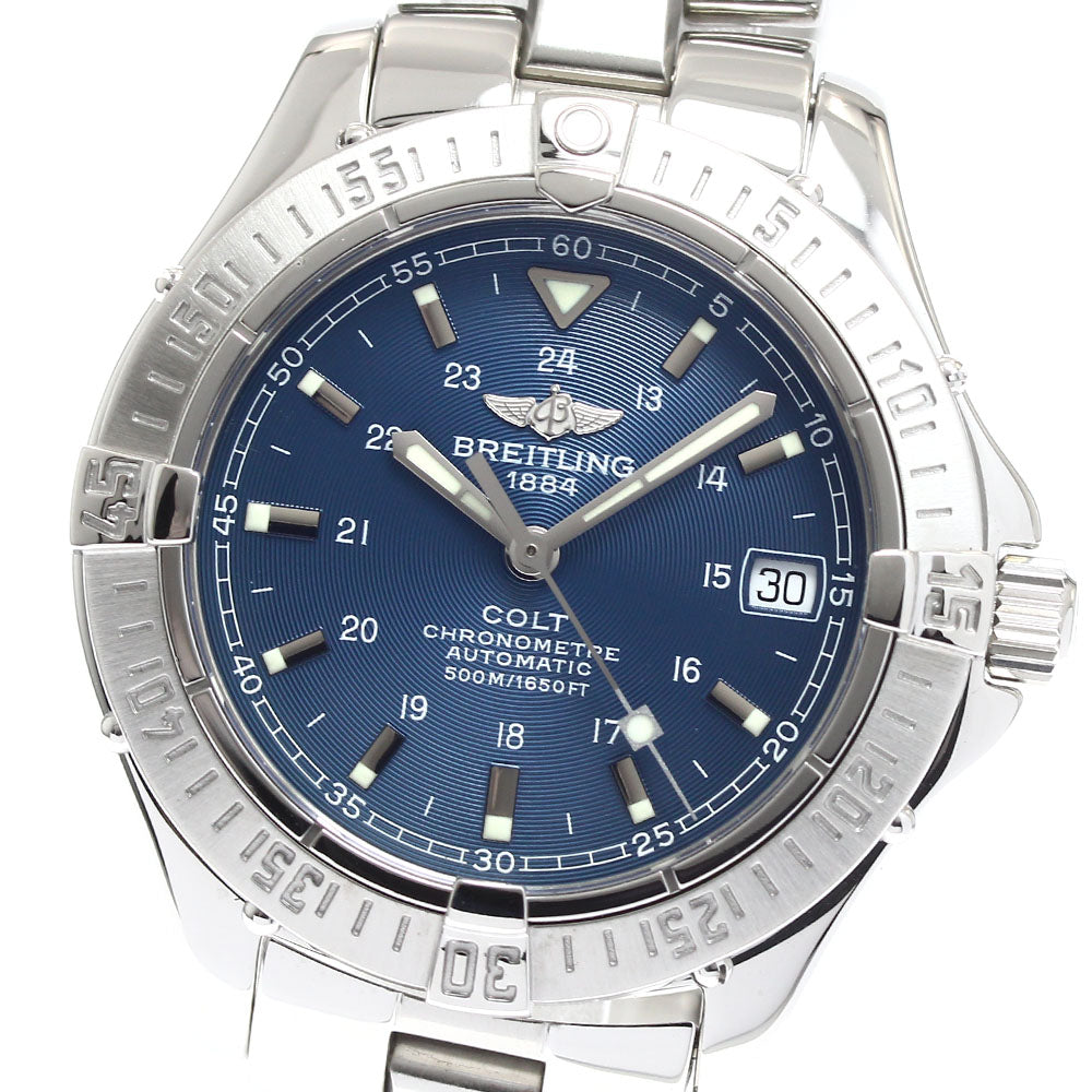 BREITLING Colt Ocean A17350 Date Navy Dial Automatic Men's Watch_911211