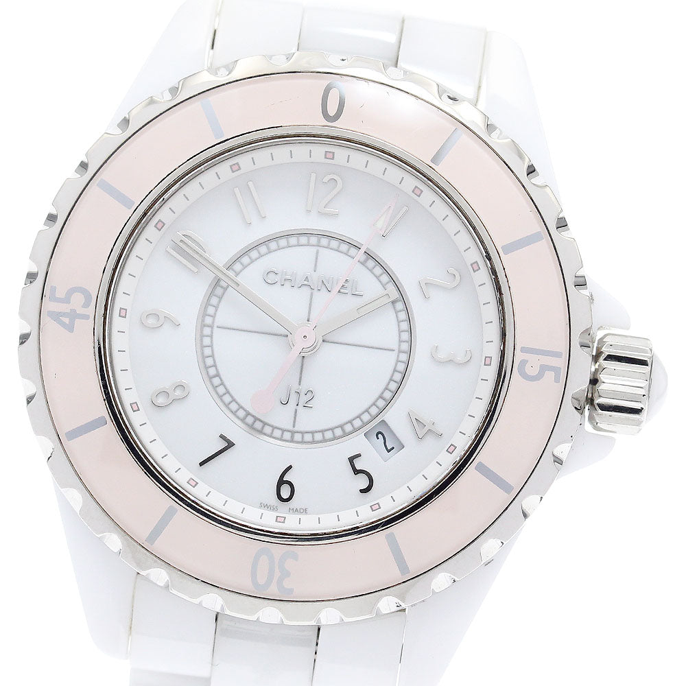 CHANEL J12 soft pink H4467 White ceramic Quartz Ladies Watch_911232