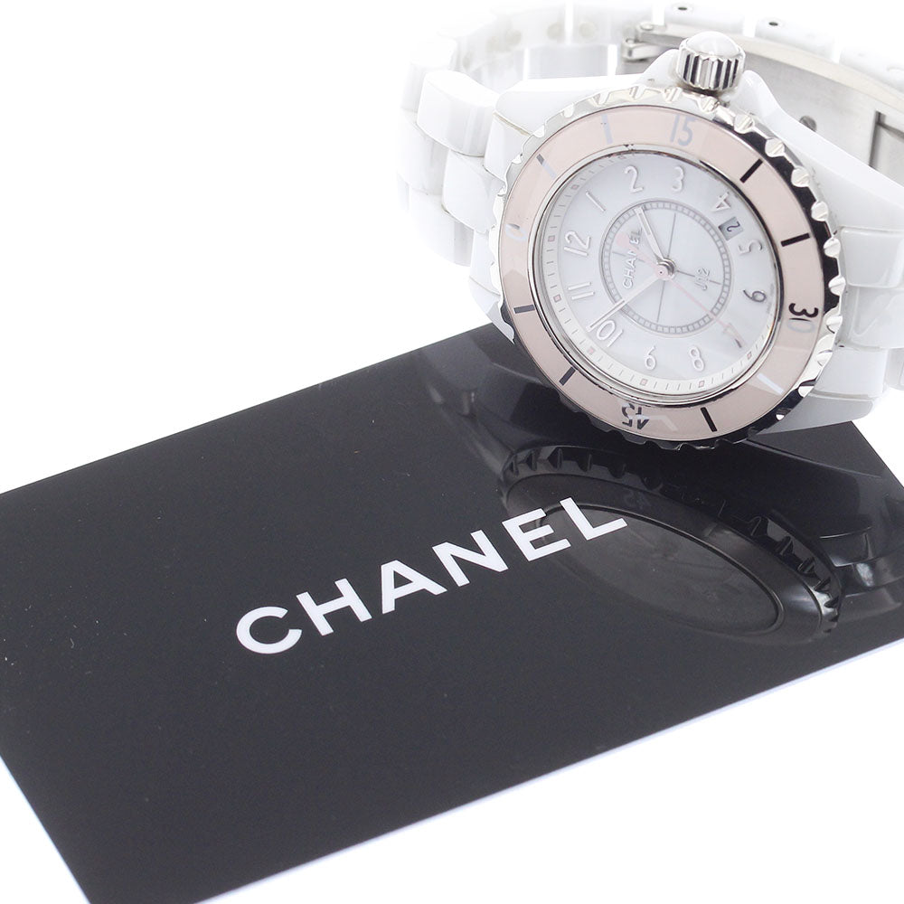 CHANEL J12 soft pink H4467 White ceramic Quartz Ladies Watch_911232