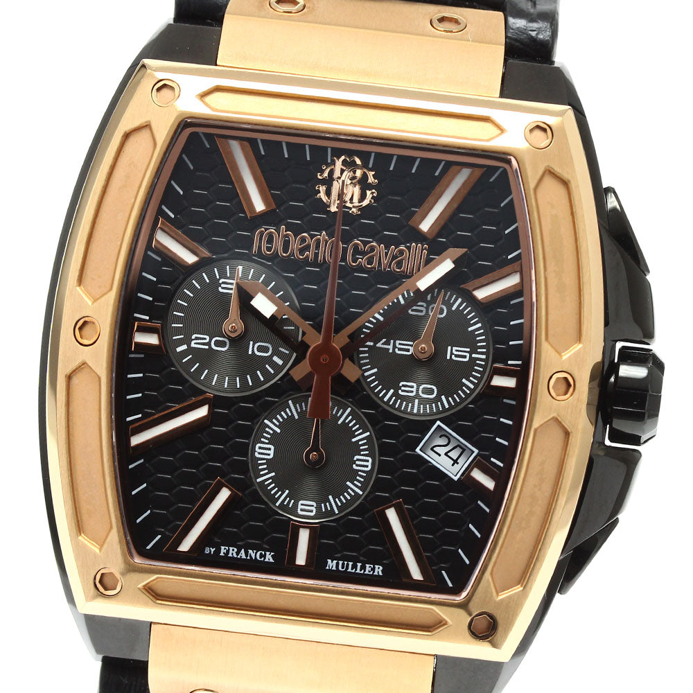 Roberto Cavalli by. Frank Muller RV1G157L0031 Chronograph black Dial Quartz Men's Watch_911240