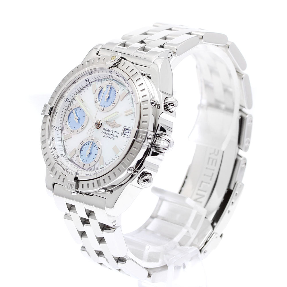 BREITLING Chronomat A13352 Date Japan limited to 300 pieces white shell/blue shell Dial Automatic Men's Watch_911252