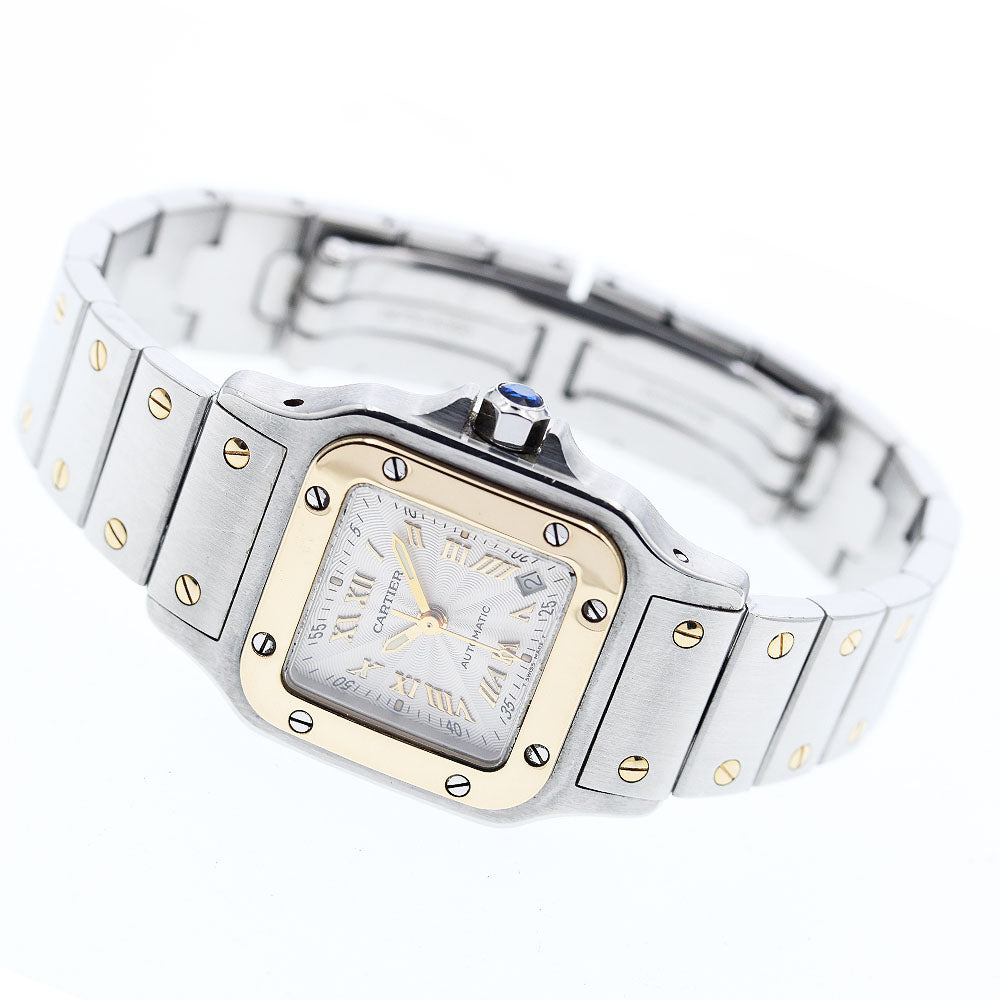 CARTIER Santos Galbee SM W20045C4 Date Silver Dial Automatic Ladies Watch_911265