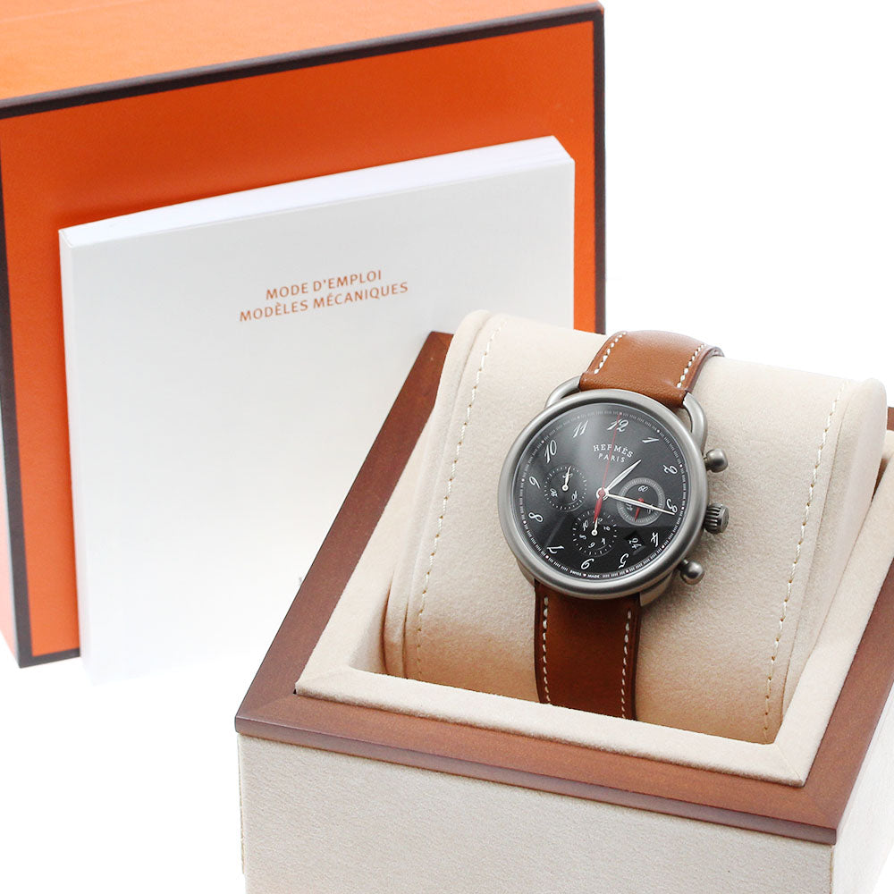 HERMES Arceau AR3.941 Chronograph titanium Automatic Men's Watch_911277