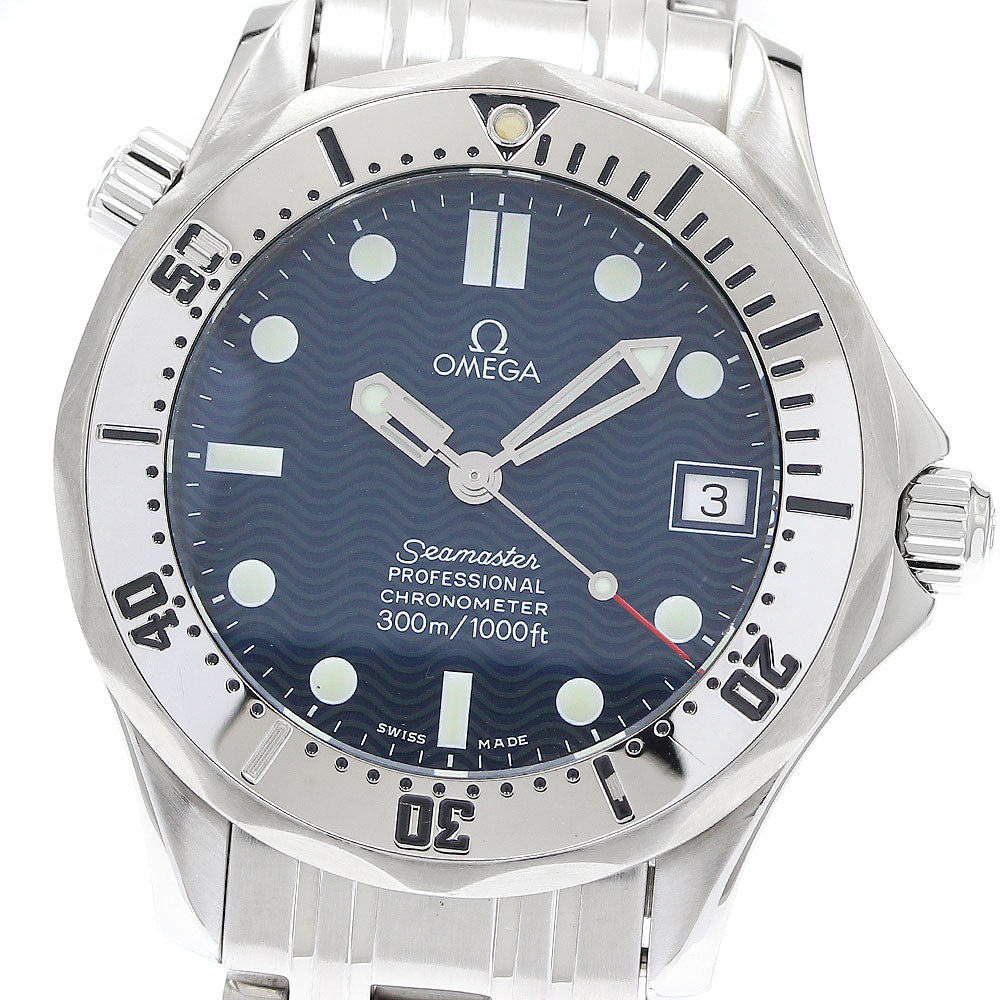 OMEGA Seamaster Diver 300M 2552.80 Date Navy Dial Automatic Boy's Watch_911291
