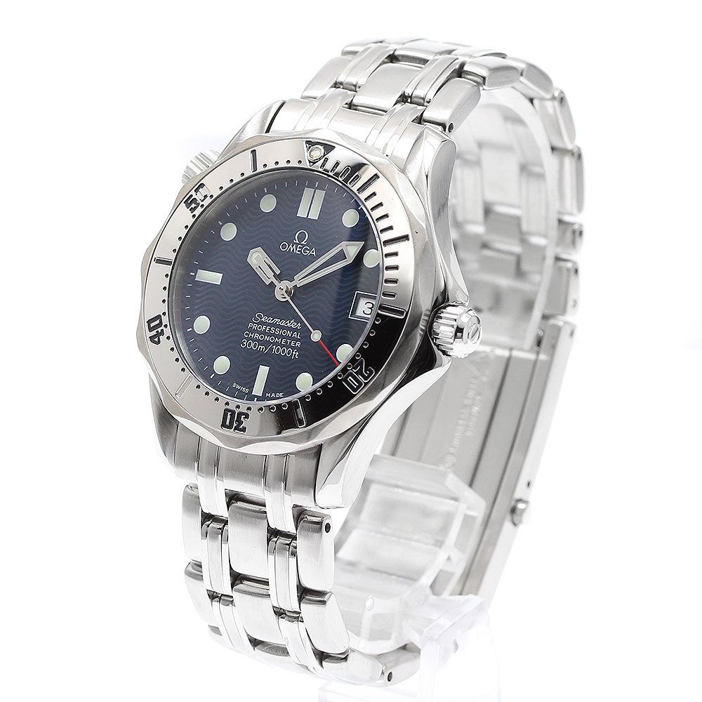 OMEGA Seamaster Diver 300M 2552.80 Date Navy Dial Automatic Boy's Watch_911291
