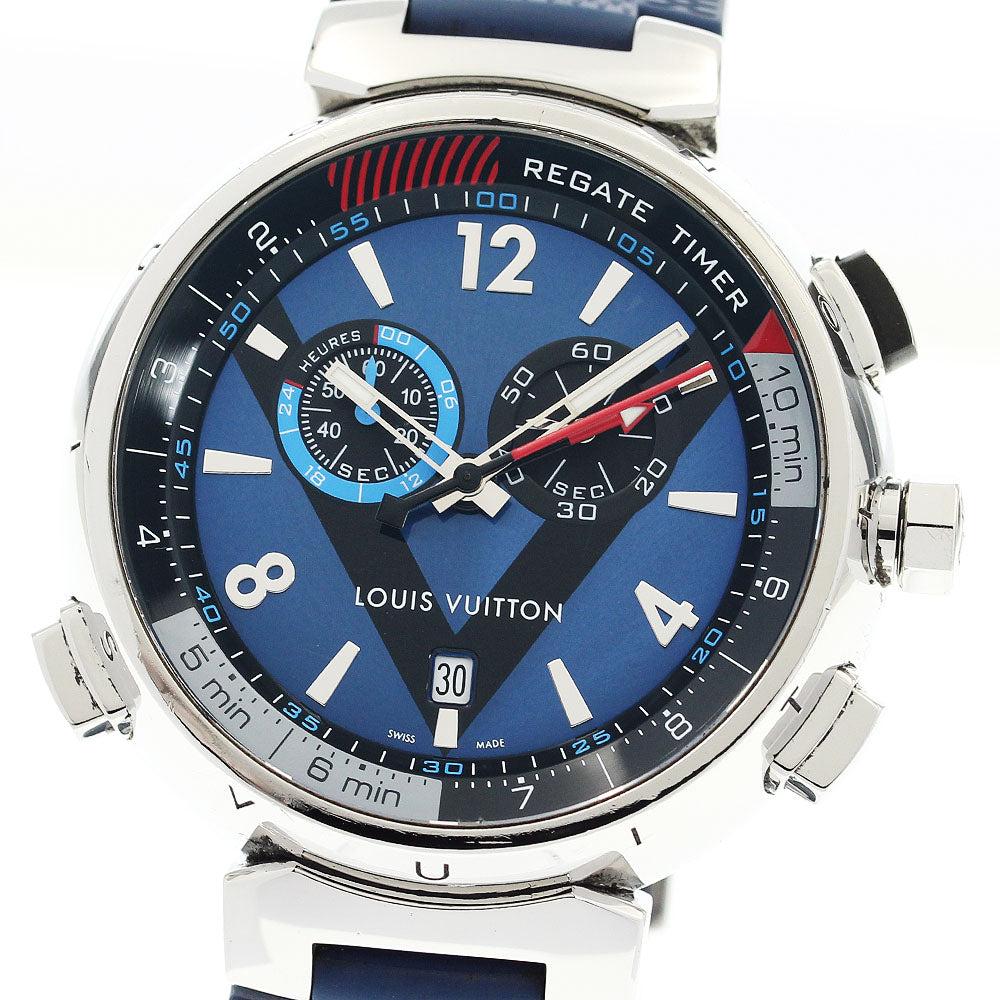 LOUIS VUITTON Tambour Regatta Q102D Chronograph alarm Quartz Men's Watch_911297