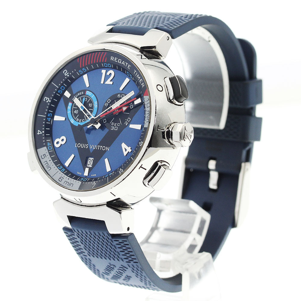 LOUIS VUITTON Tambour Regatta Q102D Chronograph alarm Quartz Men's Watch_911297