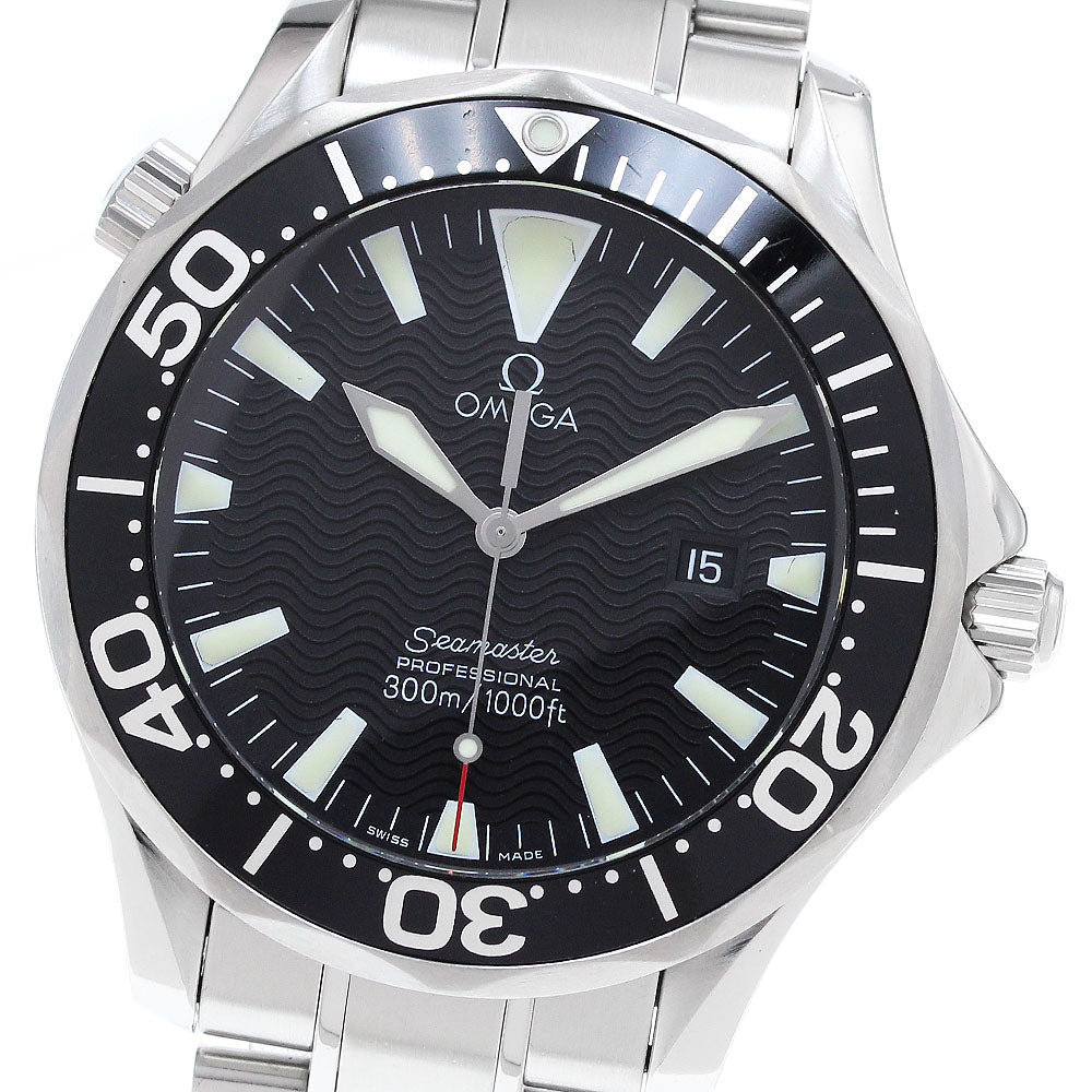 OMEGA Seamaster300 2264.50 Date black Dial Quartz Men's Watch_911302