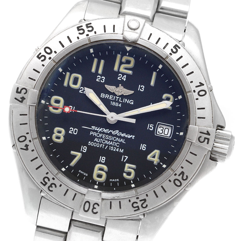 BREITLING Super Ocean A17345 Date black Dial Automatic Men's Watch_911310