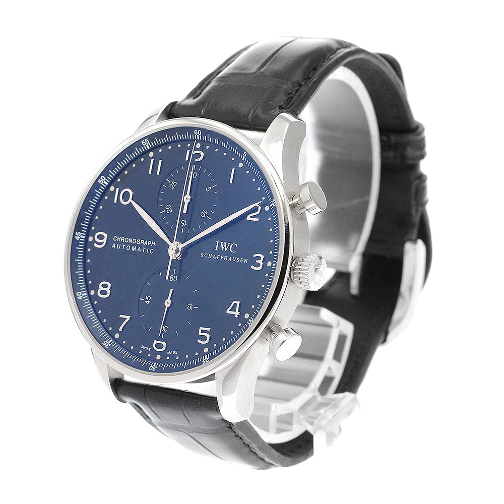 IWC SCHAFFHAUSEN Portugese IW371438 Chronograph black Dial Automatic Men's Watch_911325