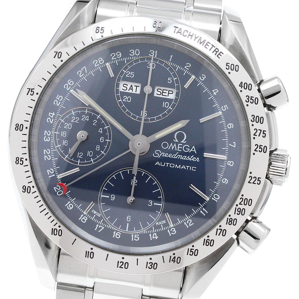 OMEGA Speedmaster 3521.80 Triple calendar chronograph Navy Dial AT Men's_911344