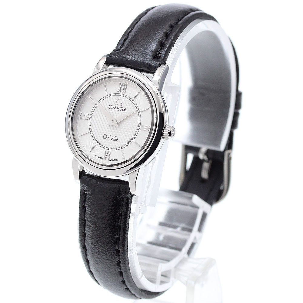 OMEGA De Ville white Dial Quartz Ladies Watch_911368