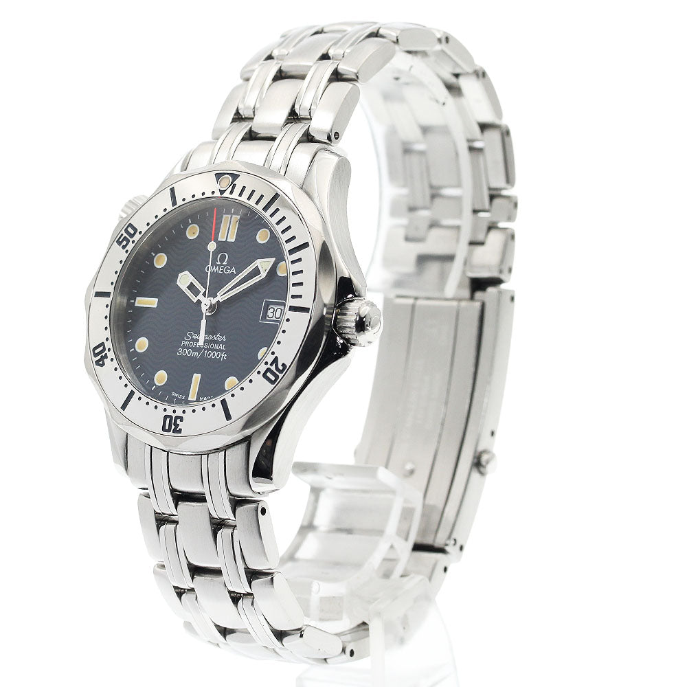 OMEGA Seamaster300 2562.80 Date Navy Dial Quartz Boy's Watch_911370