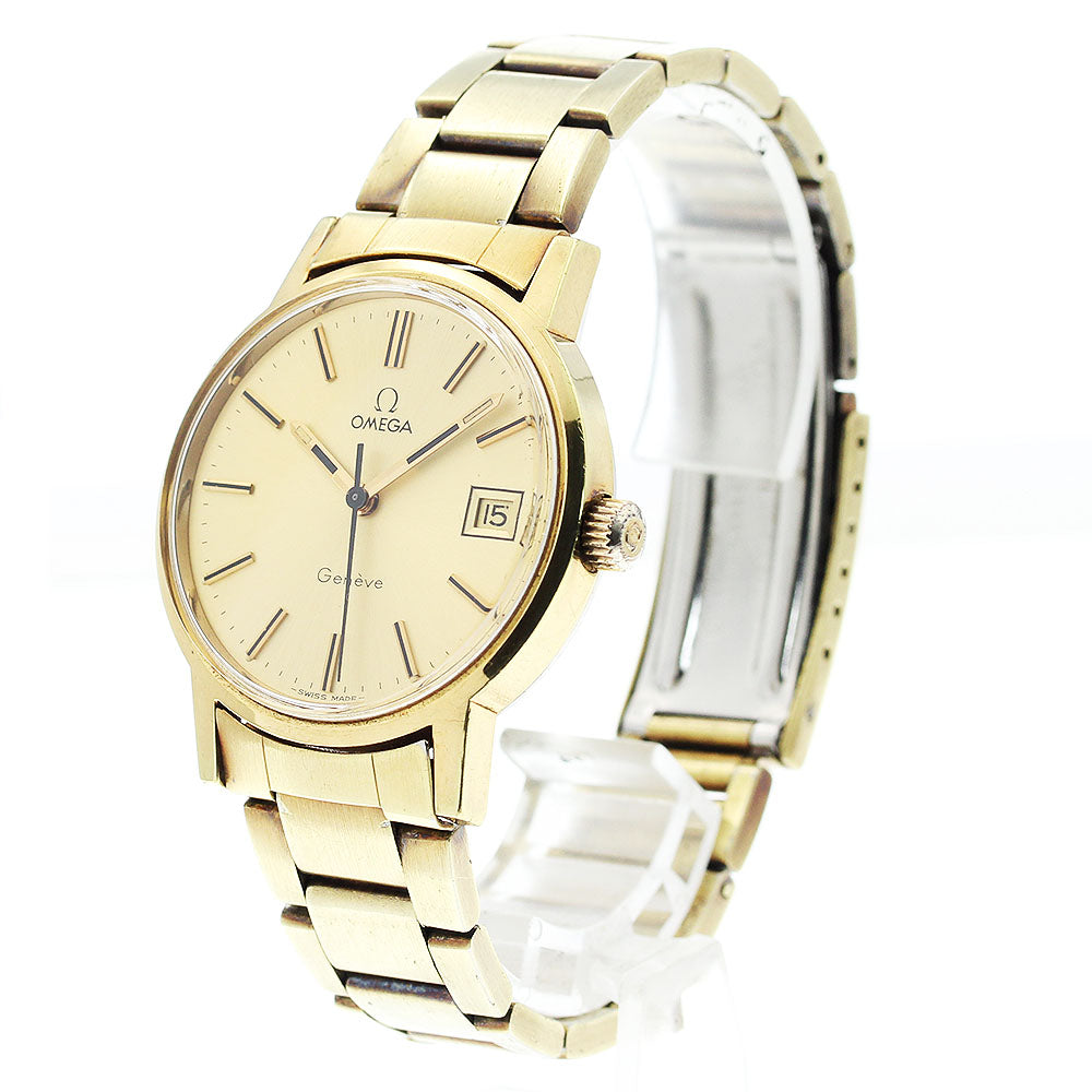 OMEGA Geneve 136.0098 Date Cal.613 gold Dial Hand Winding Men's Watch_911374