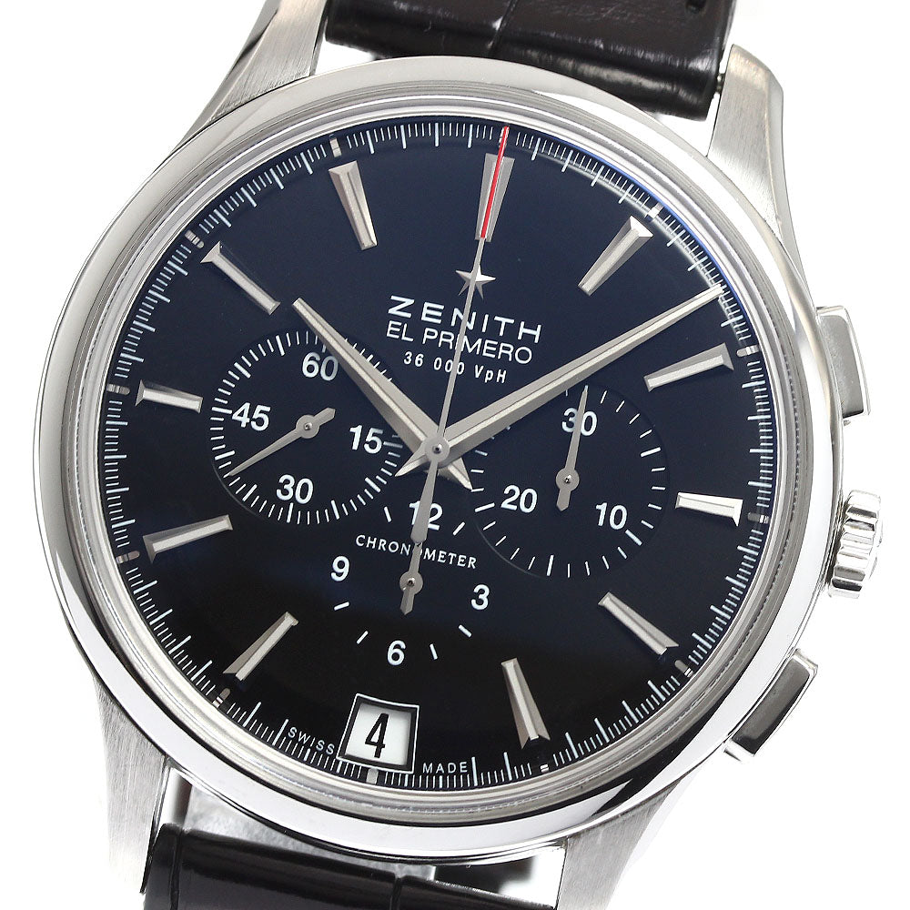 ZENITH Captain El Primero 03.2110.400 Chronograph black Dial Automatic Men's Watch_911382