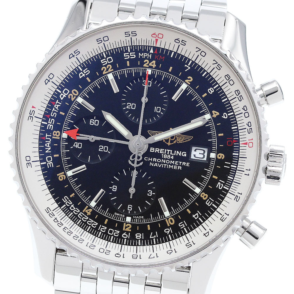 BREITLING Navitimer World A24322 Chronograph GMT Automatic Men's Watch_911387