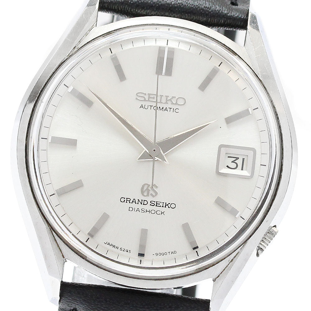 SEIKO Grand Seiko 6245-9000 Date Cal.6245A Silver Dial Automatic Men's Watch_911390