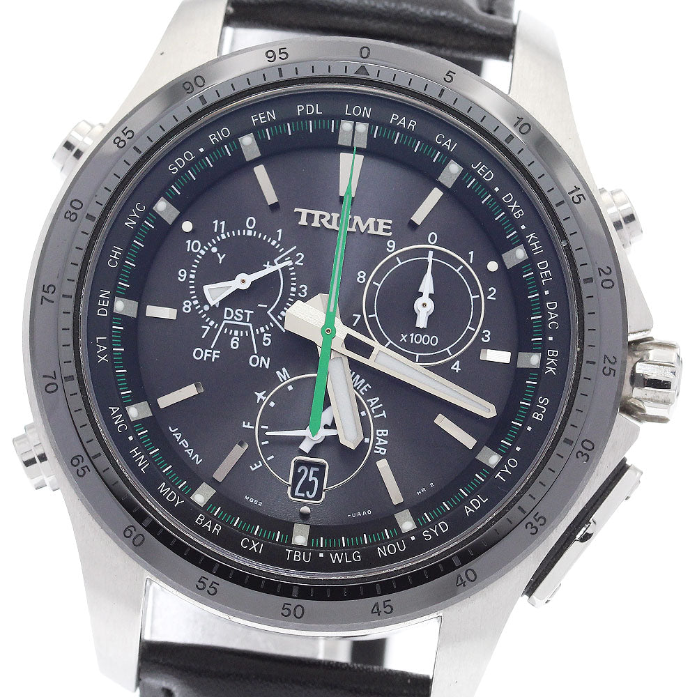 Epson Tworoom MB52-UAA0 GPS light charge Solar Powered Radio Men's Watch_911402