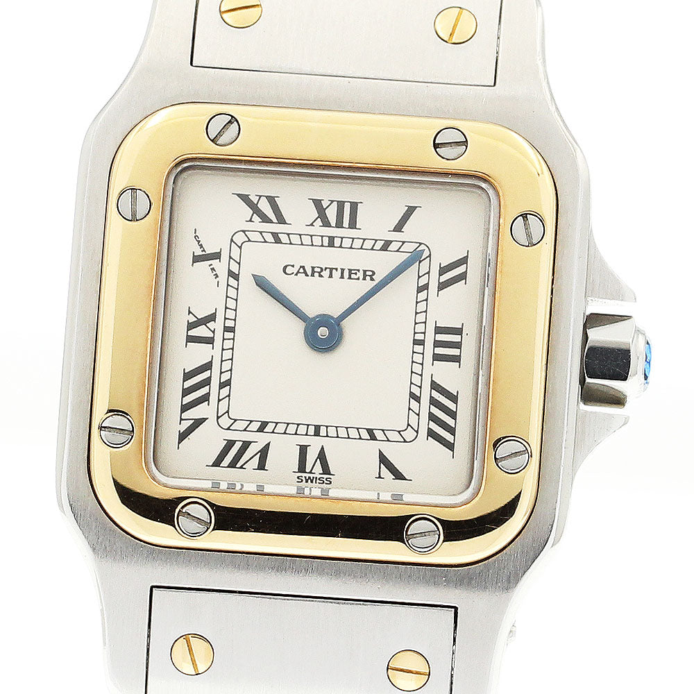 CARTIER Santos GalbeeSM W20012C4 beige Dial Quartz Ladies Watch_911406