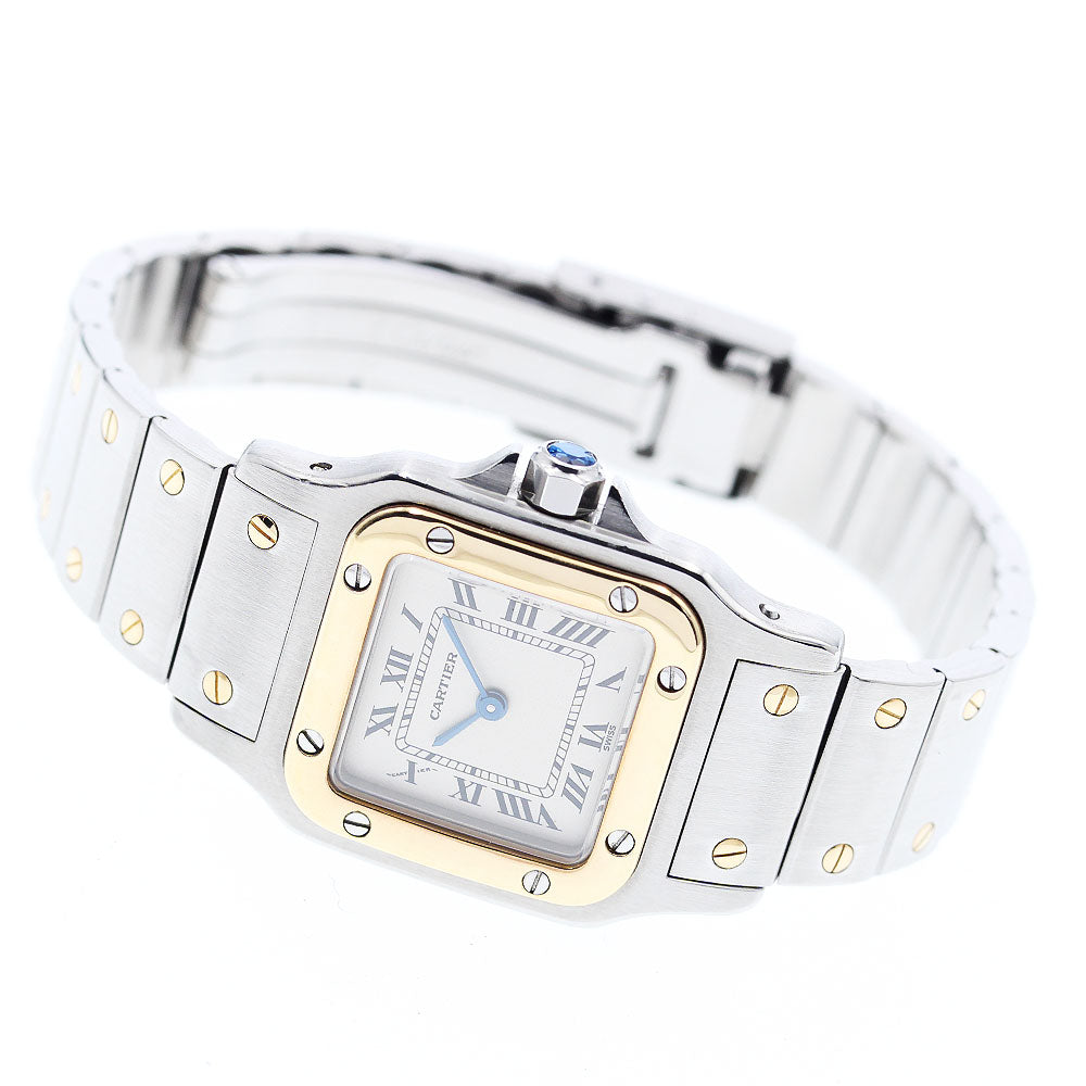 CARTIER Santos GalbeeSM W20012C4 beige Dial Quartz Ladies Watch_911406