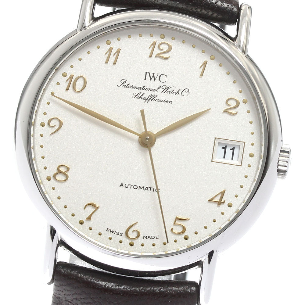 IWC SCHAFFHAUSEN Portofino IW351314 Date Silver Dial Automatic Men's_911408