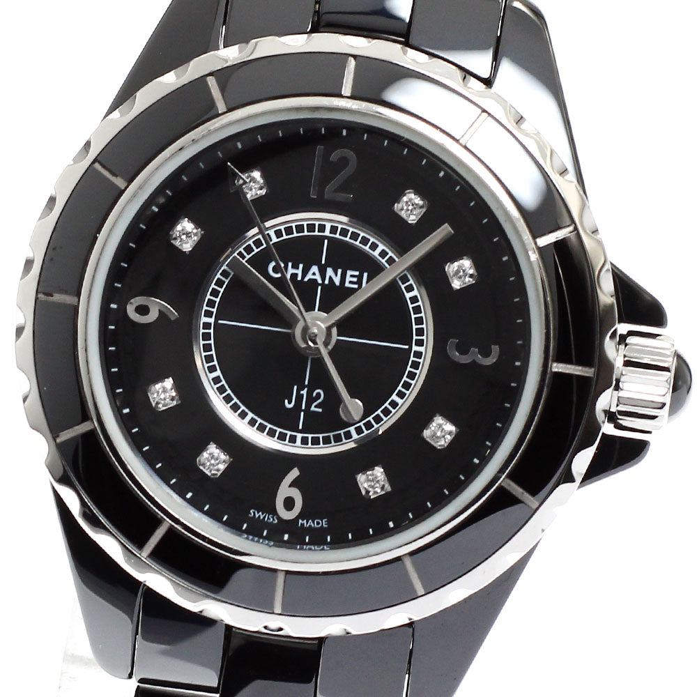 CHANEL J12 H2569 8P diamond black Dial Quartz Ladies Watch_911419