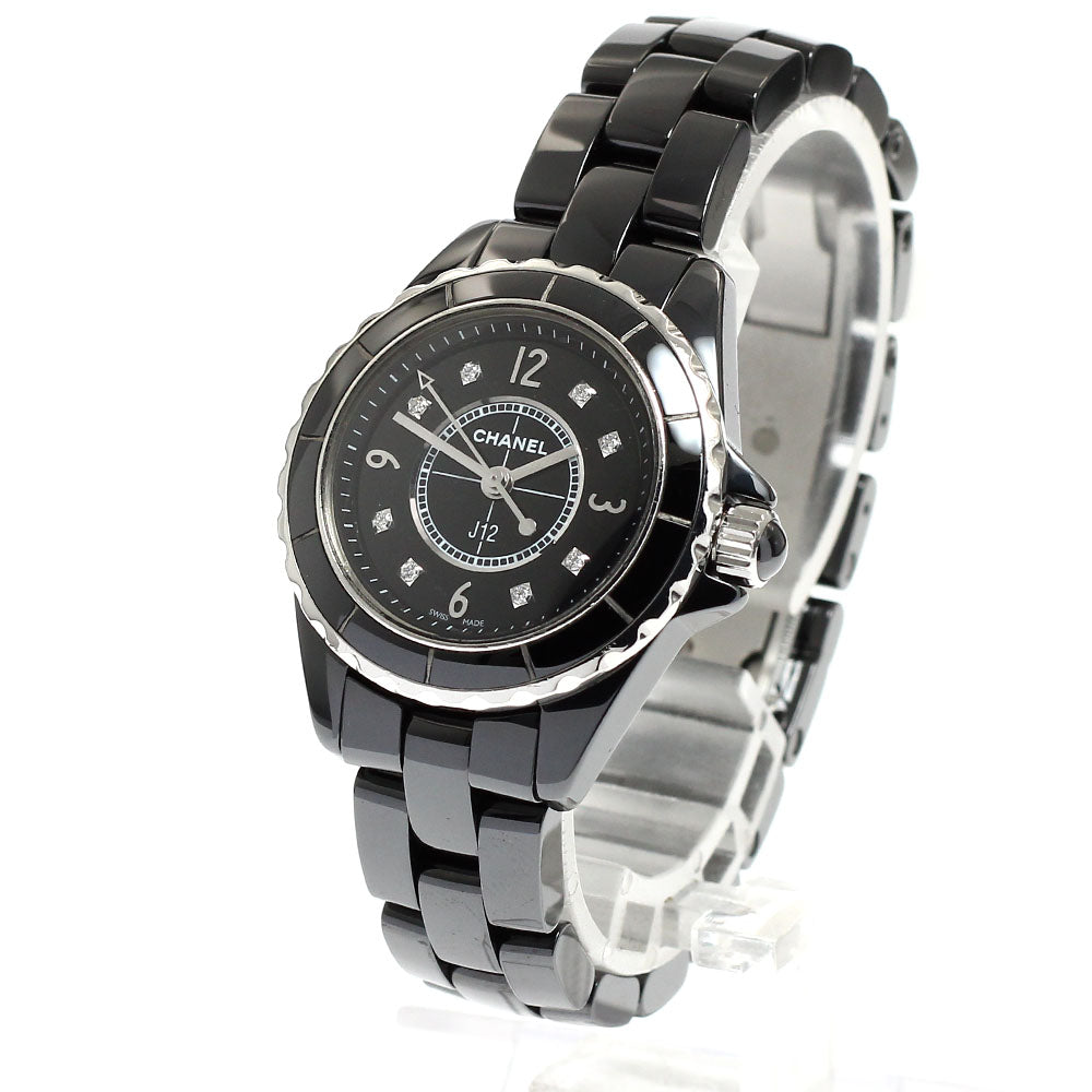 CHANEL J12 H2569 8P diamond black Dial Quartz Ladies Watch_911420