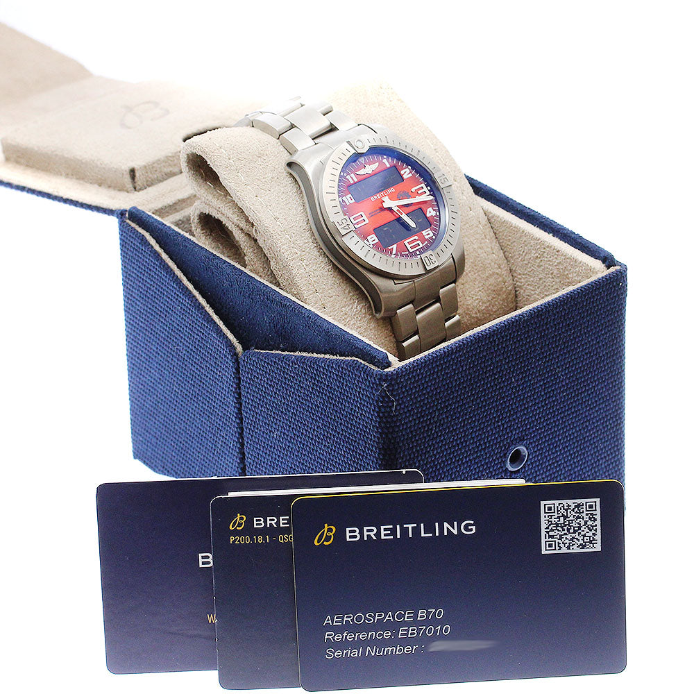 BREITLING Aerospace B70 Orbiter EB7010 Orange Dial Quartz Men's Watch_911470