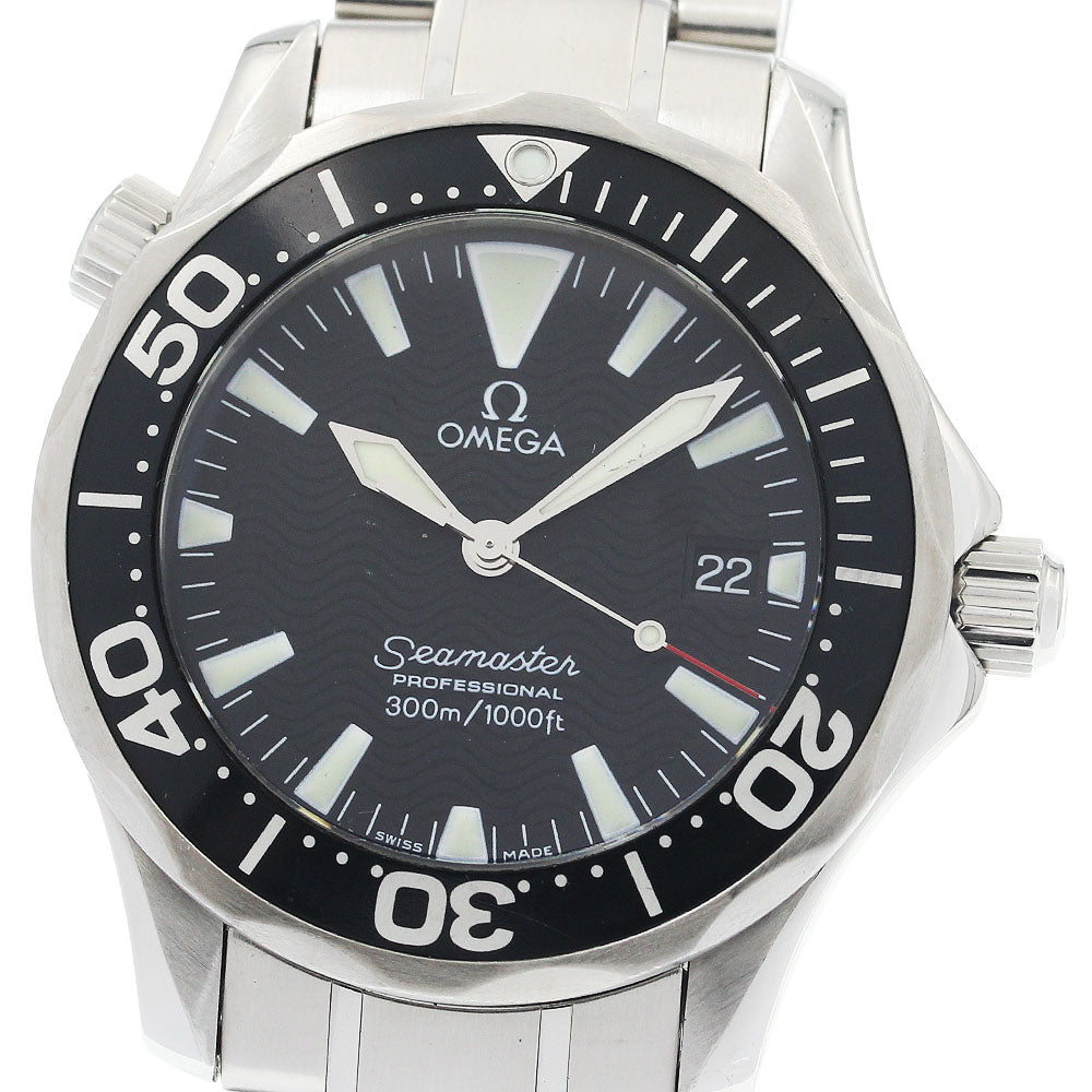 OMEGA Seamaster 300 2262.50 Date black Dial Quartz Boy's Watch_911472