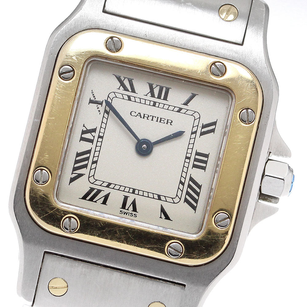 CARTIER Santos GalbeeSM W20012C4 beige Dial Quartz Ladies Watch_911497