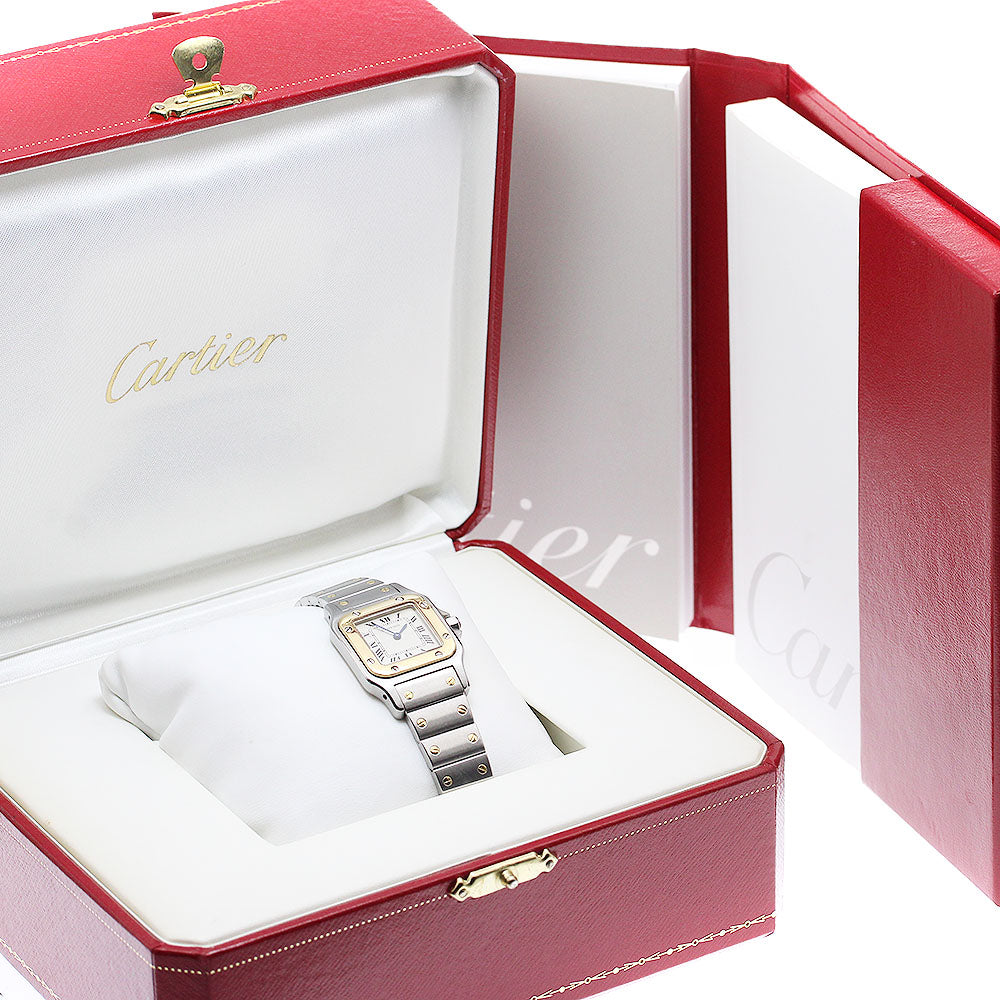 CARTIER Santos GalbeeSM W20012C4 beige Dial Quartz Ladies Watch_911497