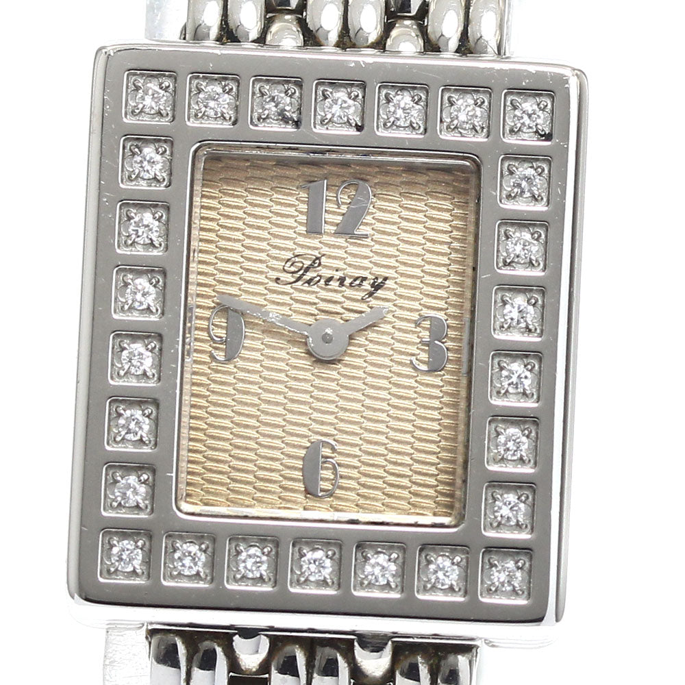 Poiray Ma premier Diamond Bezel beige Dial Quartz Ladies Watch_911510