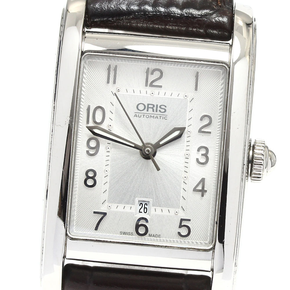 ORIS Rectangle 01 561 7692 4061-07 Date Silver Dial Automatic Ladies Watch_911521