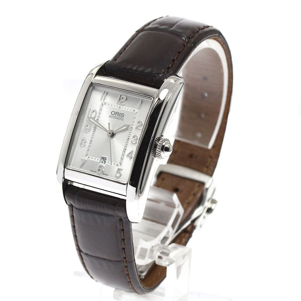 ORIS Rectangle 01 561 7692 4061-07 Date Silver Dial Automatic Ladies Watch_911521