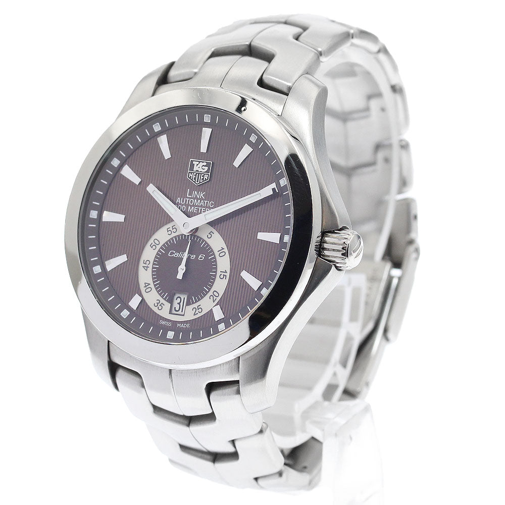 TAG HEUER Link Caliber 6 WJF211C Date Brown Dial Automatic Men's Watch_911524